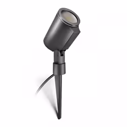 STEINEL 110078984, Éclairage par spots, Noir, Aluminium, II, IP44, Secteur