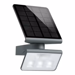 STEINEL XSolar L-S, Éclairage mural extérieur, Anthracite, Plastique, IP44, Entrée, Façade, Allée, II