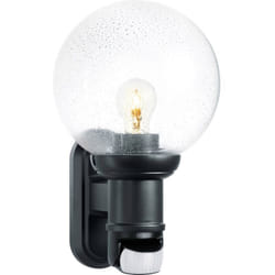 L 560 s 634216 Applique extérieure avec détecteur de mouvement Ampoule à économie d'énergie, led E27 60 w noir - Steinel