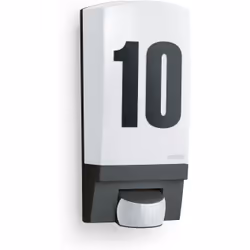 STEINEL L 1, Éclairage mural extérieur, Noir, Blanc, Plastique, IP44, II, IK07