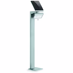 STEINEL GL-S, Piedestal extérieur/Lampadaire, Argent, Aluminium, Plastique, IP44, Entrée, Garage, Jardin, Patio, III