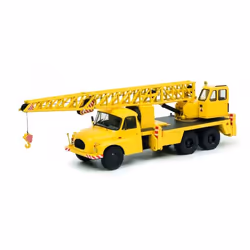Schuco 452663100, Modèle de camion avec grue, Pré-assemblé, 1:87, Tatra T138 Kranwagen, Jaune, Modèle réduit de véhicule terr ...