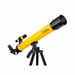 National Geographic BR-9101001 télescope Réflecteur 100x Noir, Jaune