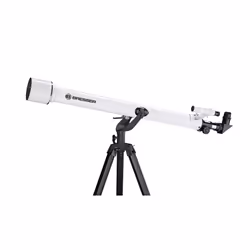 Bresser Optics CLASSIC 60/900 AZ Réfracteur 338x Noir, Blanc