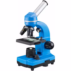 Bresser Optics Junior, Microscope numérique, Bleu, Aluminium, Plastique, 1600x, 40x, LED
