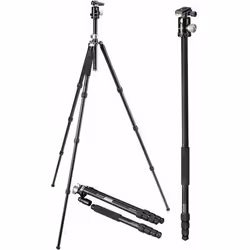 Bresser Optics BX-25 Pro, 3 pieds, Noir, Argent, 185 cm, 2,7 kg