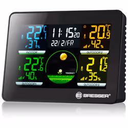 Bresser Optics 7000023 station météo numérique Noir LCD Batterie DC