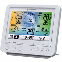 Bresser Optics 7002581 station météo numérique Noir, Blanc Wifi