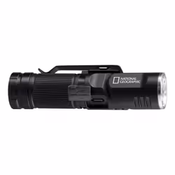 National Geographic 9082500, Lampe frontale, Noir, Aluminium, Boutons, IP44, LED