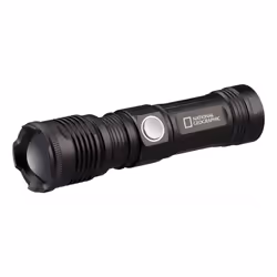 National Geographic 9082400, Lampe frontale, Noir, Aluminium, Boutons, IP44, LED