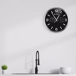 Bresser Optics MyTime Réveil à quartz Noir, Acier inoxydable - Vue supplémentaire 4