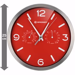 Bresser Optics MyTime Réveil à quartz Rouge, Acier inoxydable - Vue supplémentaire 4