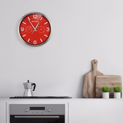 Bresser Optics MyTime Réveil à quartz Rouge, Acier inoxydable - Vue supplémentaire 5