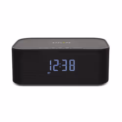 Explore Scientific BCC1001, Réveil numérique, Rectangle, Noir, 5 W, LED, Batterie/USB