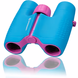 Bresser Optics BRESSER JUNIOR jumelles enfant 6x21 bleu, Triangulaire, 6x, 2,1 cm, Bleu, Rose, 168 g