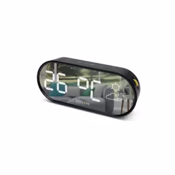 Explore Scientific OXS012, Table, Horloge numérique, Ovale, Noir, LED, CC