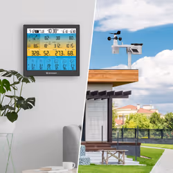 Bresser Optics 7003220 station météo numérique Noir LCD Batterie/Solaire Wifi - Vue supplémentaire 6