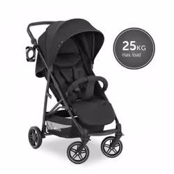 Hauck RAPID 4R PLUS, Ciel de lit, Poussette classique, Unisexe, Pliable, Noir