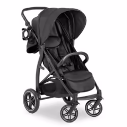 Hauck Rapid 4D, Ciel de lit, Poussette avec système de voyage, unisexe, Roues pleines, Pliable, Noir