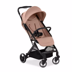 Hauck Travel N Care Plus, Ciel de lit, Poussette avec système de voyage, unisexe, Roues pleines, Pliable, Noisettes