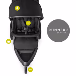 Hauck Runner 2 Poussette Tout-Terrain 1 Siège Noir - Vue supplémentaire 14