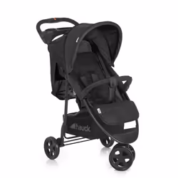 Hauck Citi Neo II, Ciel de lit, Poussette de jogging, unisexe, Roues pleines, Pliable, Noir