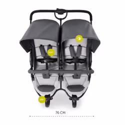 Hauck Roadster Duo SLX Poussette double 2 siège(s) Gris - Vue supplémentaire 3