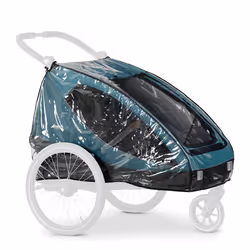 Hauck Dryk Duo Raincover, Housse de pluie remorque de vélo, Transparent