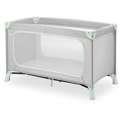 Hauck Dream N Play Plus lit pliant pour bébé Gris, Couleur menthe