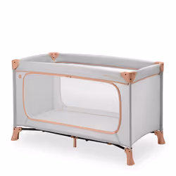 Hauck Dream N Play Plus, 15 kg, Pliable, Fenêtre transparente pour le contrôle de la cuisson, 7,5 kg, Corail, Gris