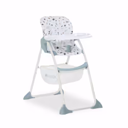 Hauck Sit N Fold, Chaise haute multifonctionnelle, Siège rembourré, Bleu, Blanc, Motif, 5 points, 15 kg