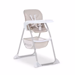 Hauck Sit N Fold, Chaise haute multifonctionnelle, Siège rembourré, Beige, Motif, 5 points, 15 kg