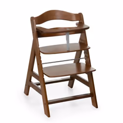 Hauck Alpha+ Chaise haute traditionnelle Siège rigide Noyer