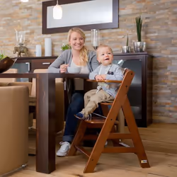 Hauck Alpha+ Chaise haute traditionnelle Siège rigide Noyer - Vue supplémentaire 5