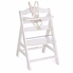 Hauck Alpha+ Chaise haute traditionnelle Siège rigide Blanc