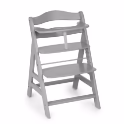 Hauck Alpha+, Chaise haute traditionnelle, Siège rigide, Gris, Monochromatique, 5 points, 90 kg