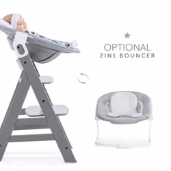 Hauck Alpha+ Chaise haute traditionnelle Siège rigide Gris - Vue supplémentaire 11