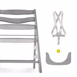 Hauck Alpha+ Chaise haute traditionnelle Siège rigide Gris