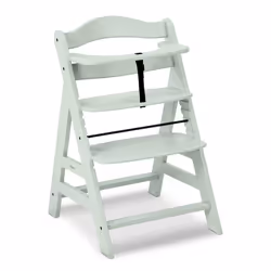 Hauck Alpha+, Chaise haute traditionnelle, Siège rigide, Couleur menthe, Monochromatique, 5 points, Bois d'hêtre