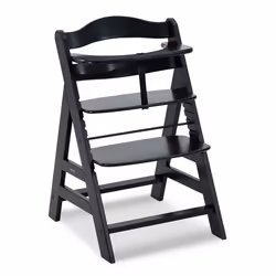 Hauck Alpha+, Chaise haute pour bébé/enfants, Bois, Noir, 90 kg