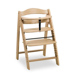Hauck Arketa Chaise haute traditionnelle Siège rigide Chêne