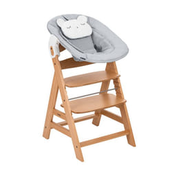 Hauck Alpha Chaise haute traditionnelle Siège rembourré Gris, Naturel