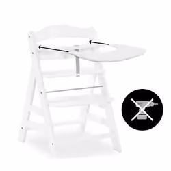 Hauck Alpha Click Tray Plateau de chaise haute Blanc - Vue supplémentaire 2