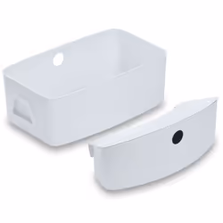 Hauck Alpha Box, Plateau de chaise haute, Blanc, 465 mm, 260 mm, 160 mm, 1,44 kg