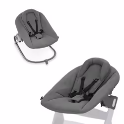 Hauck Alpha Bouncer Premium, Garçon/Fille, Dossier réglable, Gris