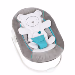 Hauck Alpha Bouncer 2 in 1, Siège rembourré, Gris, Monochromatique, 3 points, 9 kg, 6 mois