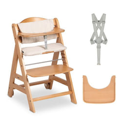 Hauck Beta+ Chaise haute traditionnelle Siège rembourré Bois