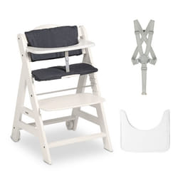 Hauck Beta+ Chaise haute traditionnelle Siège rembourré Bois