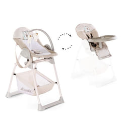 Hauck Sit N Relax Chaise haute multifonctionnelle Siège rembourré Beige