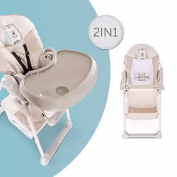 Hauck Sit N Relax Chaise haute multifonctionnelle Siège rembourré Beige
